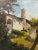 Oil on canvas, Giancarlo Amurri, view of a small church, 20th century Painting created with the Impressionist approach...