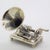 Metal Vintage Italian Handmade Genuine Sterling Silver Hand-Crank Gramophone Figurine, Made in Arezzo (Tuscany) by Medusa-Oro Silversmith For Sale - Image 7 of 11