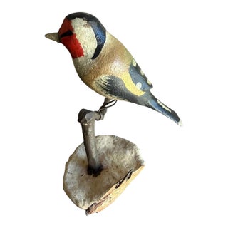 Austrian Folk Art Carved Wood Bird #73, 1930s For Sale