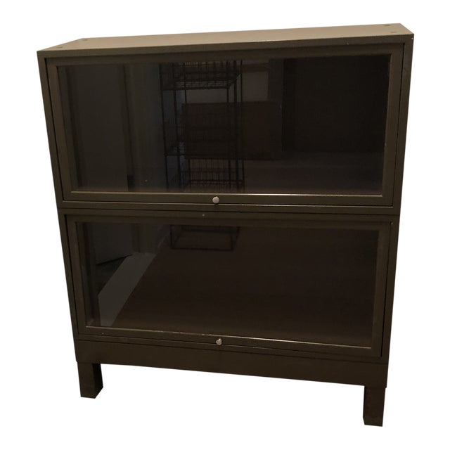 Vintage Metal Lawyer Cabinet Chairish