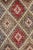 Textile Vintage Turkish Rug in Beige With Colorful Diamond Medallions - Rug & Kilim For Sale - Image 7 of 8