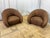 Rh Reyna Leather Swivel Chairs (Set of 2) For Sale - Image 15 of 18