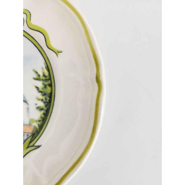 Vintage Longchamp French Country "Wine Chateau" Appetizers Plates - Set of 24 For Sale - Image 16 of 18