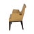 Jonas Set of Four Custom Jonas Faux Leather Arm Chairs For Sale - Image 4 of 4