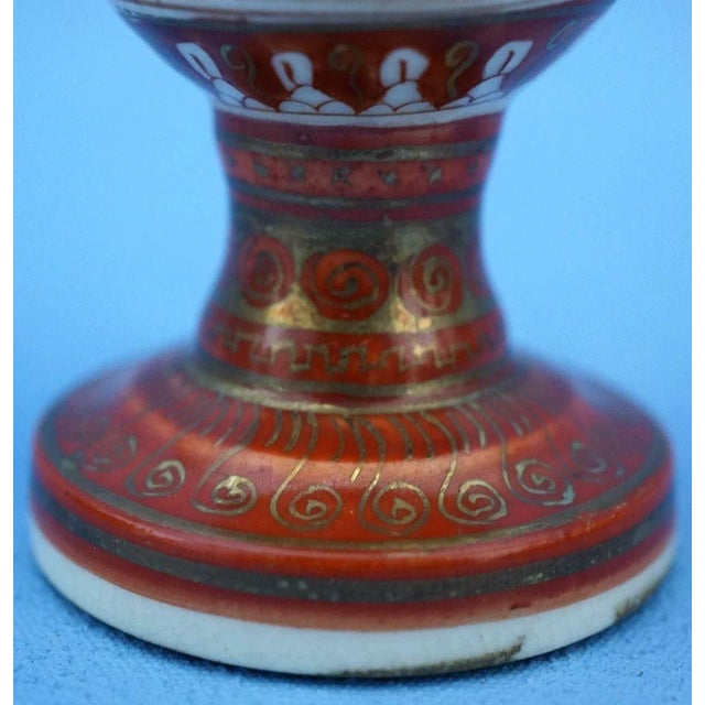 19th Century Meiji Bajazhai Porcelain Glasses by Miyaso Itto for Kutani Manufacture, Japan, Set of 2 For Sale - Image 13 of 18