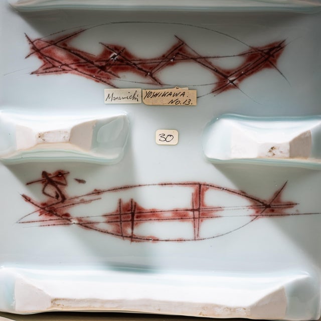 Ice-Blue Bowl "Kayho No. 13" (Jap. 華俑 Luxuriant Pottery Palace) by Ceramic Artist Masamichi Yoshikawa, 21st Century For Sale - Image 12 of 12