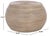 Contemporary Hilario Rattan Round Accent Table in Grey White Wash For Sale - Image 3 of 6