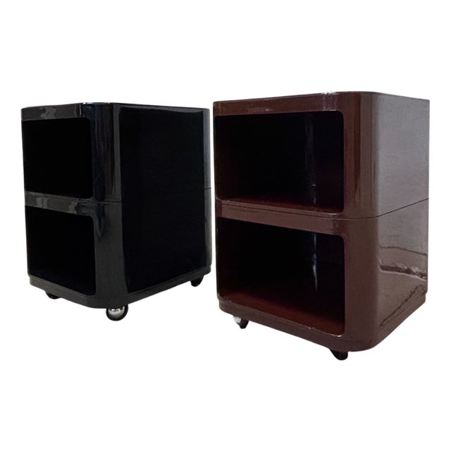 Early Edition Componibili 4970 Modular Trolleys by Anna Castelli for Kartell, Italy, 1969, Set of 2 For Sale
