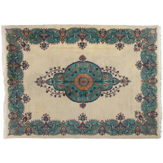 Vintage Turkish Sparta Rug - 09'10 X 13'04 For Sale - Image 9 of 10