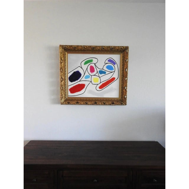 Cubist Acrylic Painting of Nude Woman Framed For Sale In San Francisco - Image 6 of 11