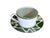 1990s 1990s Bill Goldsmith Site Carot New Florida Green Limoges Cup & Saucer Set of 5 - 10 pcs For Sale - Image 5 of 14