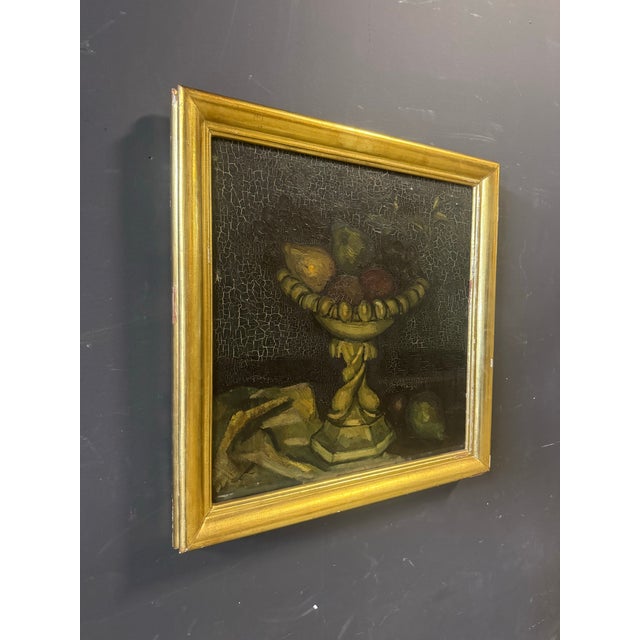 19th Century Oil Painting “Still Life” Unsigned. Great old patina. Dimensions:21.5”w x 22”h x 2”d Condition:a few...