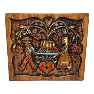 Midcentury 1962 Whimsical Dutch Wall Accent For Sale