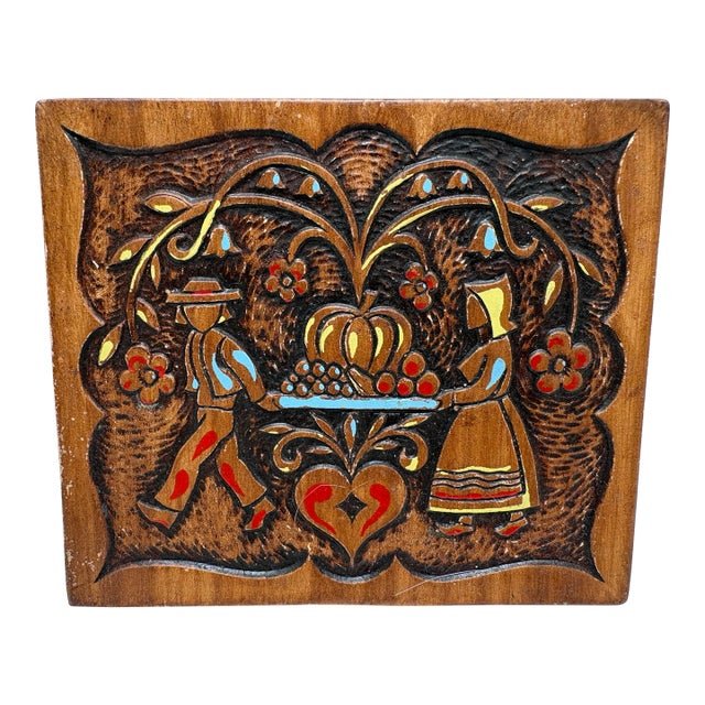 Midcentury 1962 Whimsical Dutch Wall Accent For Sale