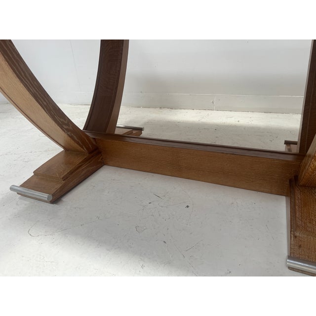 Antique Art Deco Desk in Limed Oak, 1900s For Sale - Image 13 of 18