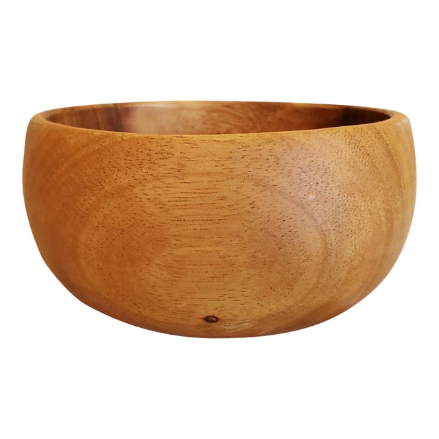 Mid-Century Modern Pacific Merchants Acacia Wood Bowl For Sale