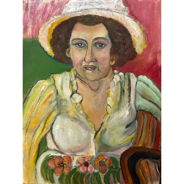 Mid-Century Modern Mid Century Portrait - Lottie, Signed For Sale - Image 3 of 11
