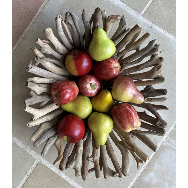 Late 20th-Century Adirondack-Inspired Branch & Twig Works Centerpiece Pedestal Bowl For Sale - Image 18 of 18