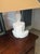 White Chinoiserie Ceramic Buddha Lamps, 1970s, Set of 2 For Sale - Image 3 of 10