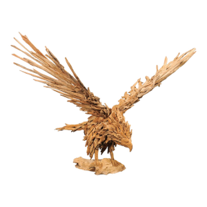 Late 20th Century Driftwood Eagle Sculpture - Statement Piece