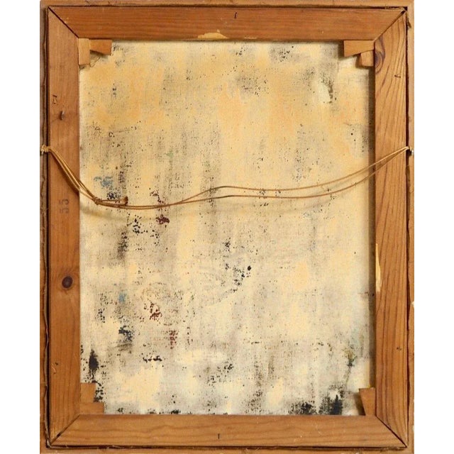 Cubist European Painting Oil on Canvas For Sale - Image 6 of 7