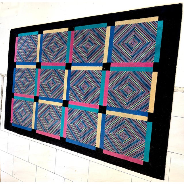 Rectangular Wool Rug from Missoni, Italy, 1980s For Sale - Image 11 of 11