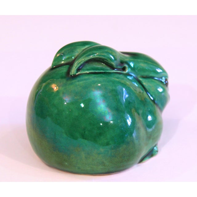 Antique Awaji Pottery Bunny Rabbit Green Crackle Glaze Figure Signed Chairish