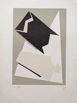 Alberto Magnelli, Abstract Composition, 1969, Hand-Signed Lithograph
