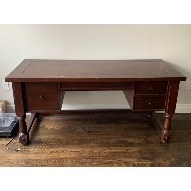 Pottery Barn Solid Mahogany Writing Desk Chairish