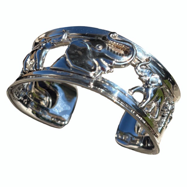 A powerful sculptural sterling silver cuff by Barry Kieselstein-Cord (KC Studio), embodying the designer’s unmistakable...