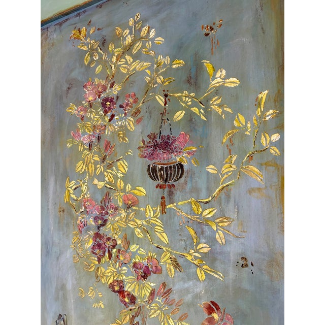 Wood Antique Chinoiserie Armoire, 1920s For Sale - Image 7 of 11