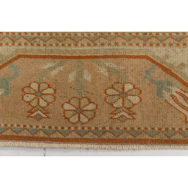 Vintage Turkish Anatolian Rug, 9'4" X 6'6" – Soft Terracotta and Beige For Sale - Image 9 of 10