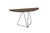 Stone Dark Brown Lama Semi-Ellipse 45140 Console Table Steel Frame by Disain1971 Dimensions: W 140 x D 45 x H 75 cm...