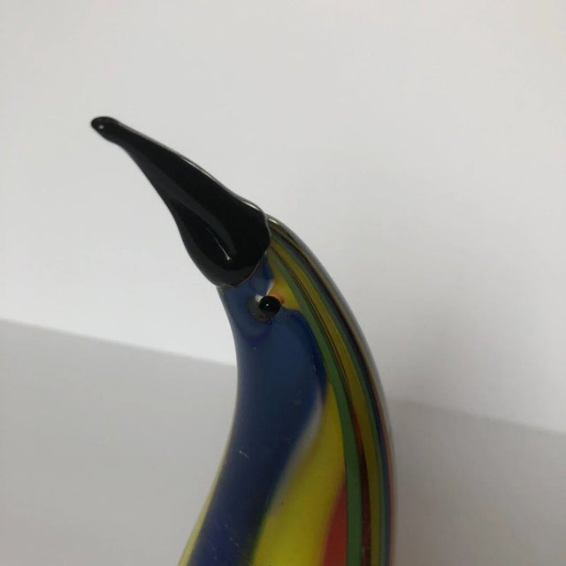 Mid-Century Murano Style Art Glass Penguin Figurine For Sale - Image 10 of 10