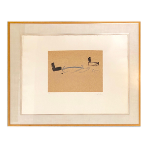 Antoni Tàpies, Antoni Tapies Post Modern Abstract Expressionist Aquatint