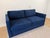 West Elm West Elm Harris Queen Sleeper Sofa in Ink Blue Performance Velvet For Sale - Image 4 of 7