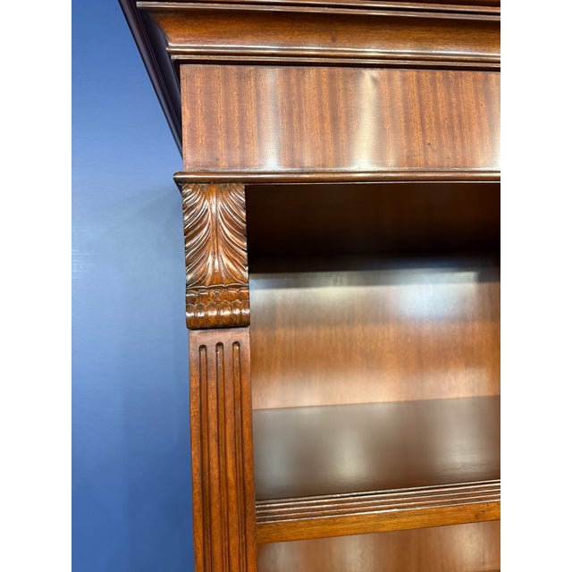Traditional Mahogany Bookcase by Leighton Hall - Showroom Sample For Sale - Image 12 of 13