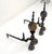 Pair of Large & Heavy Brass 23" Tall Ball Shape End Irons c.1900s For Sale - Image 6 of 9