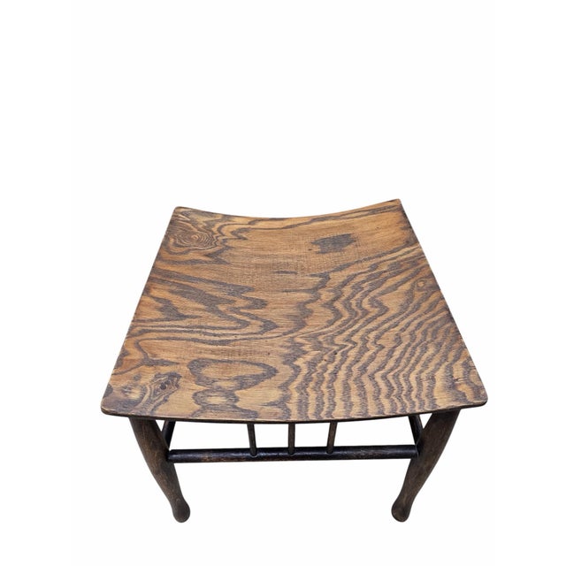 Antique American Arts and Crafts Mission Oak Side Table For Sale - Image 4 of 7