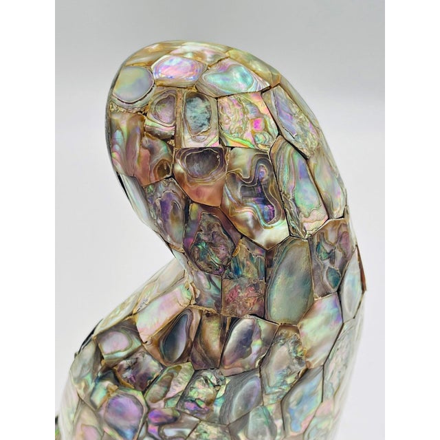 1980s Large Silver & Abalone Madonna Sculpture by Emilia Castillo for Los Castillo For Sale - Image 11 of 18