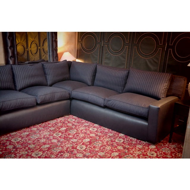 Large Modular Corner Sofa in Leather, 2010s, Set of 7 For Sale - Image 12 of 18