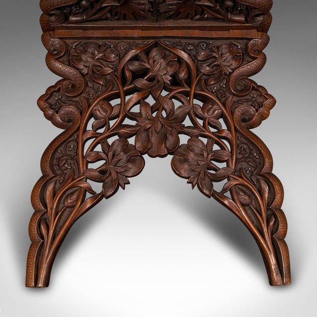 Wood 1900's Antique Club Lounge Magazine Stand For Sale - Image 7 of 9
