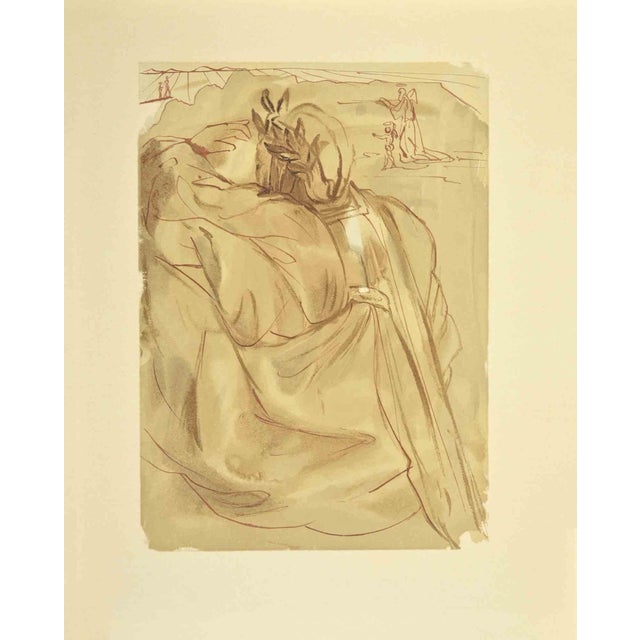 Salvador Dalí, Repentance, Woodcut, 1963 For Sale