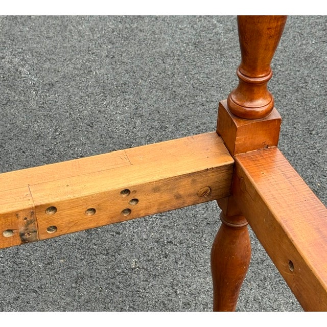 Wood Antique Early 19th Century American Curly Maple Canopy Bed For Sale - Image 7 of 12