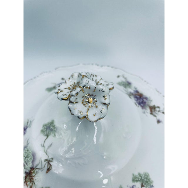 Antique Art Nouveau Porcelain Soup Tureen, 1965 For Sale - Image 6 of 15