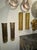 Modern Pair of Murano Gold Tube Sconces For Sale - Image 3 of 5