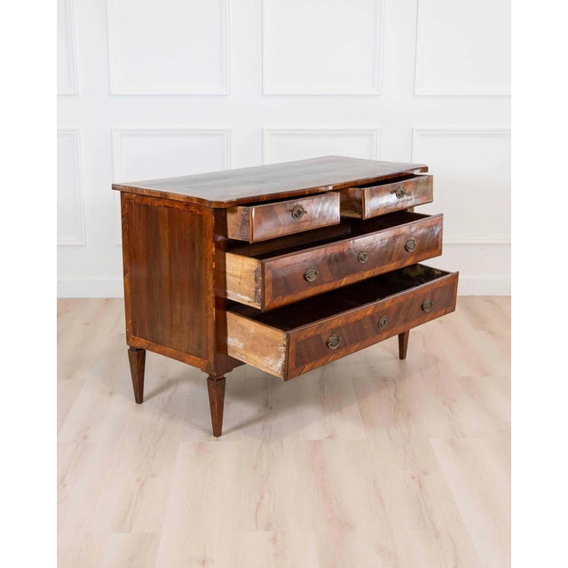 Brown 18th Century Emilian Louis XVI Walnut Chest of Drawers For Sale - Image 8 of 8