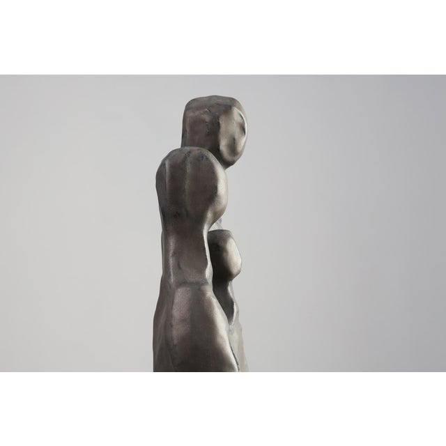 Wood Ceramic Sculpture by Elisabeth Vandeweghe for Perignem, Belgium, 1960 For Sale - Image 7 of 11