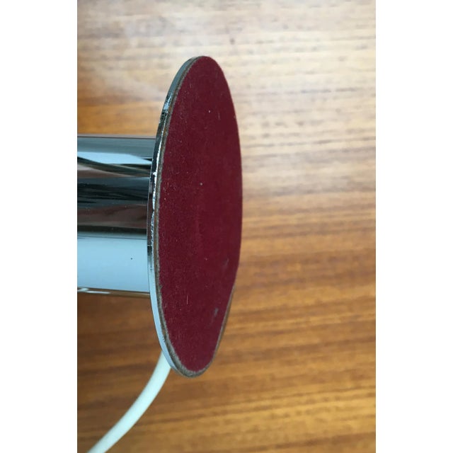 Mid-Century Space Age Chrome & Glass Table Lamp For Sale - Image 13 of 17