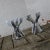 Handsome pair of die-cast zinc candelabra entitled Chorus designed by Karim Rashid for Umbra. The pair are in fabulous...